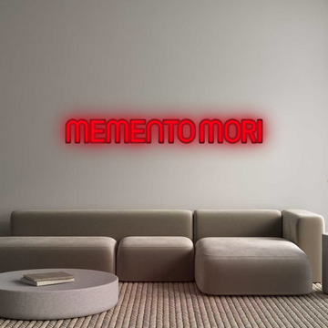 Custom Neon: MEMENTO MORI