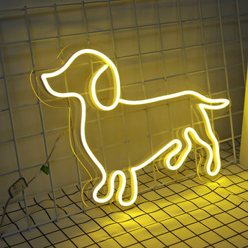 Neon Schriftzug Sign - "Dackel" LED Neon Sign Schriftzug - SoNeon