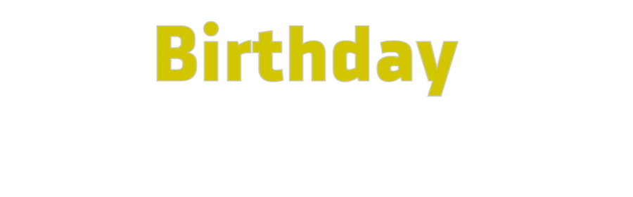 Custom Sign: Birthday