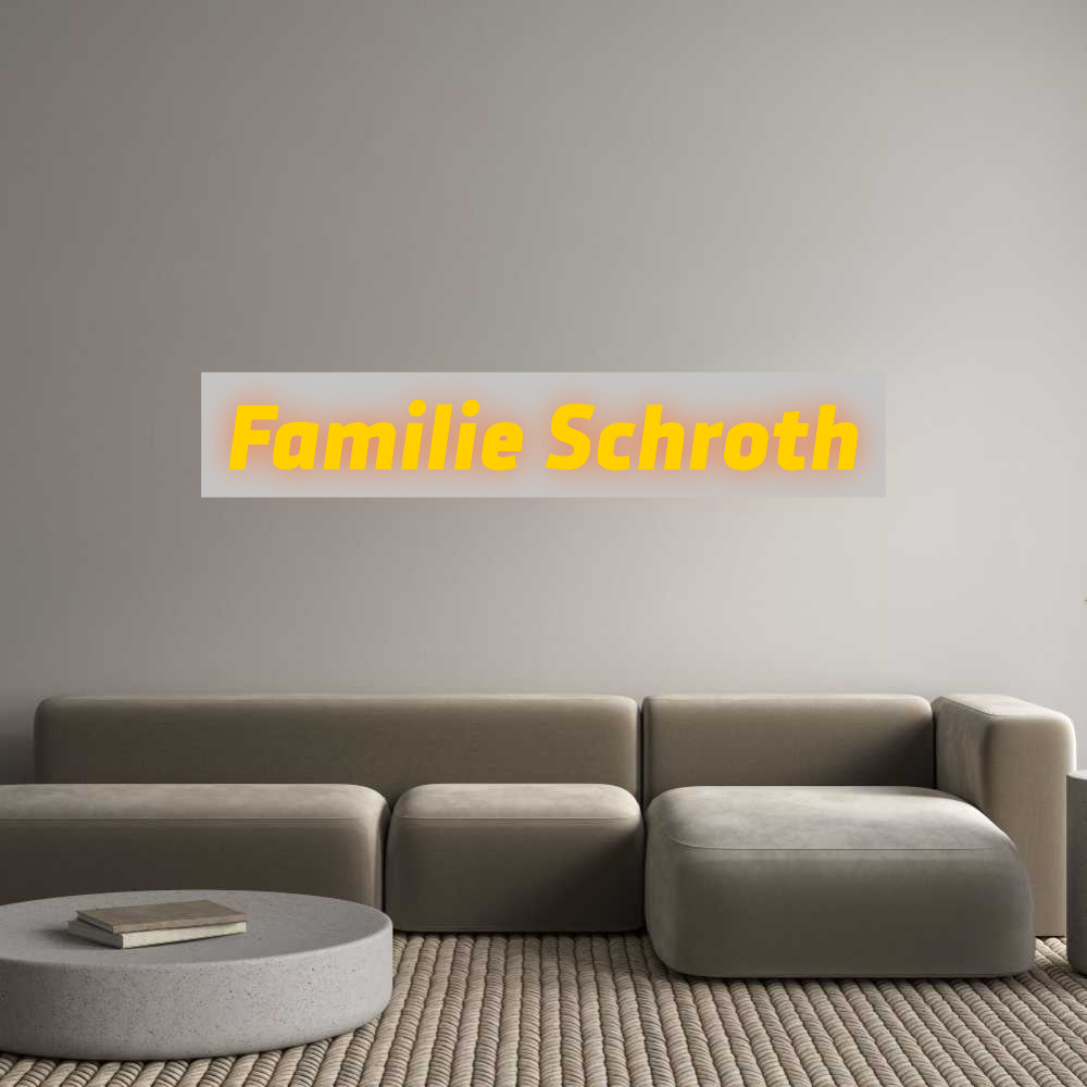 Custom Sign: Familie Schroth