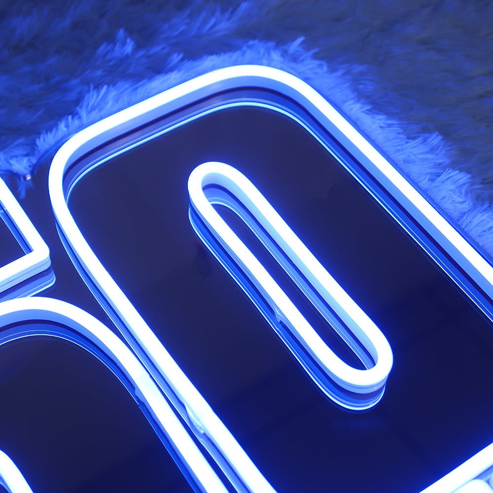 Neon Schriftzug Sign - "50cent" LED Neon Sign Schriftzug - SoNeon