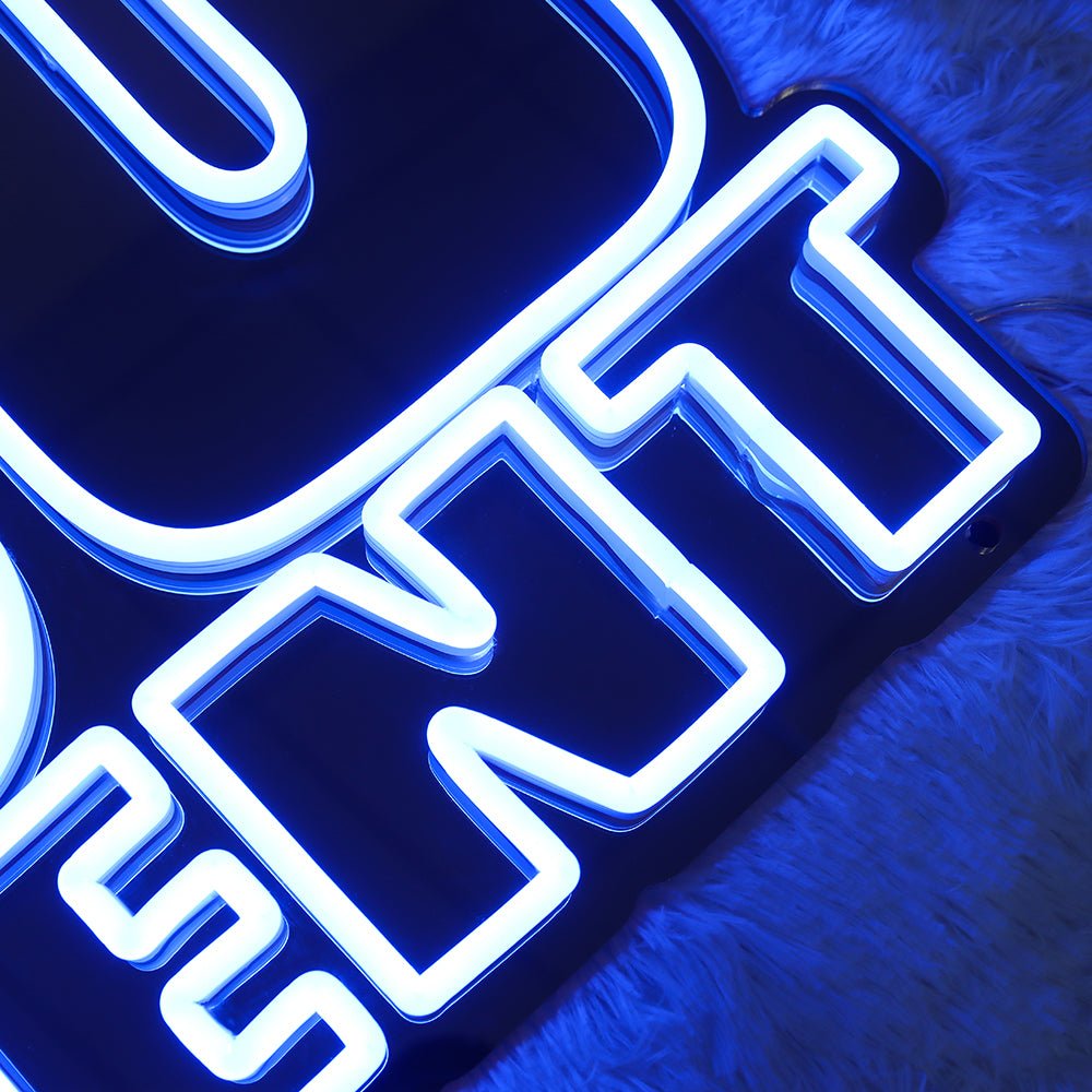 Neon Schriftzug Sign - "50cent" LED Neon Sign Schriftzug - SoNeon