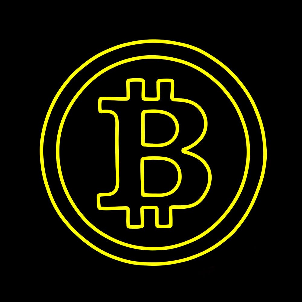 Neon Schriftzug Sign - "Bitcoin" LED Neon Sign Schriftzug - SoNeon