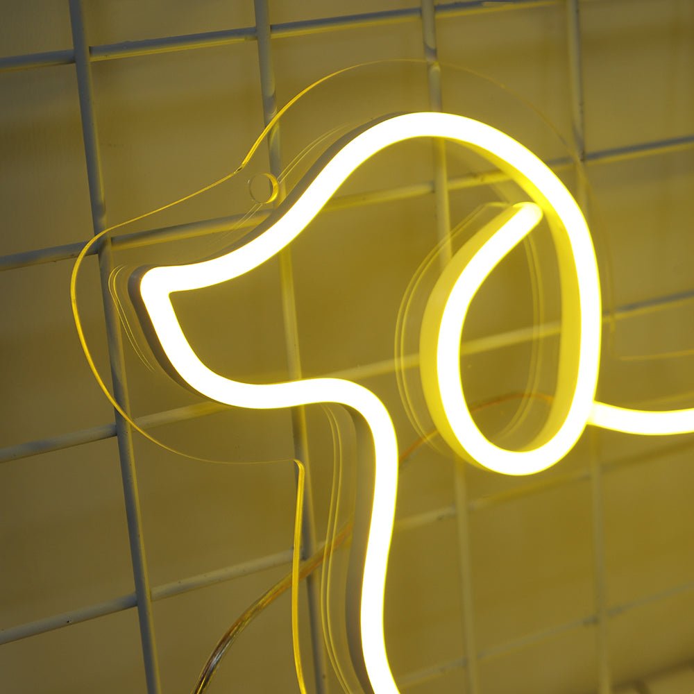 Neon Schriftzug Sign - "Dackel" LED Neon Sign Schriftzug - SoNeon