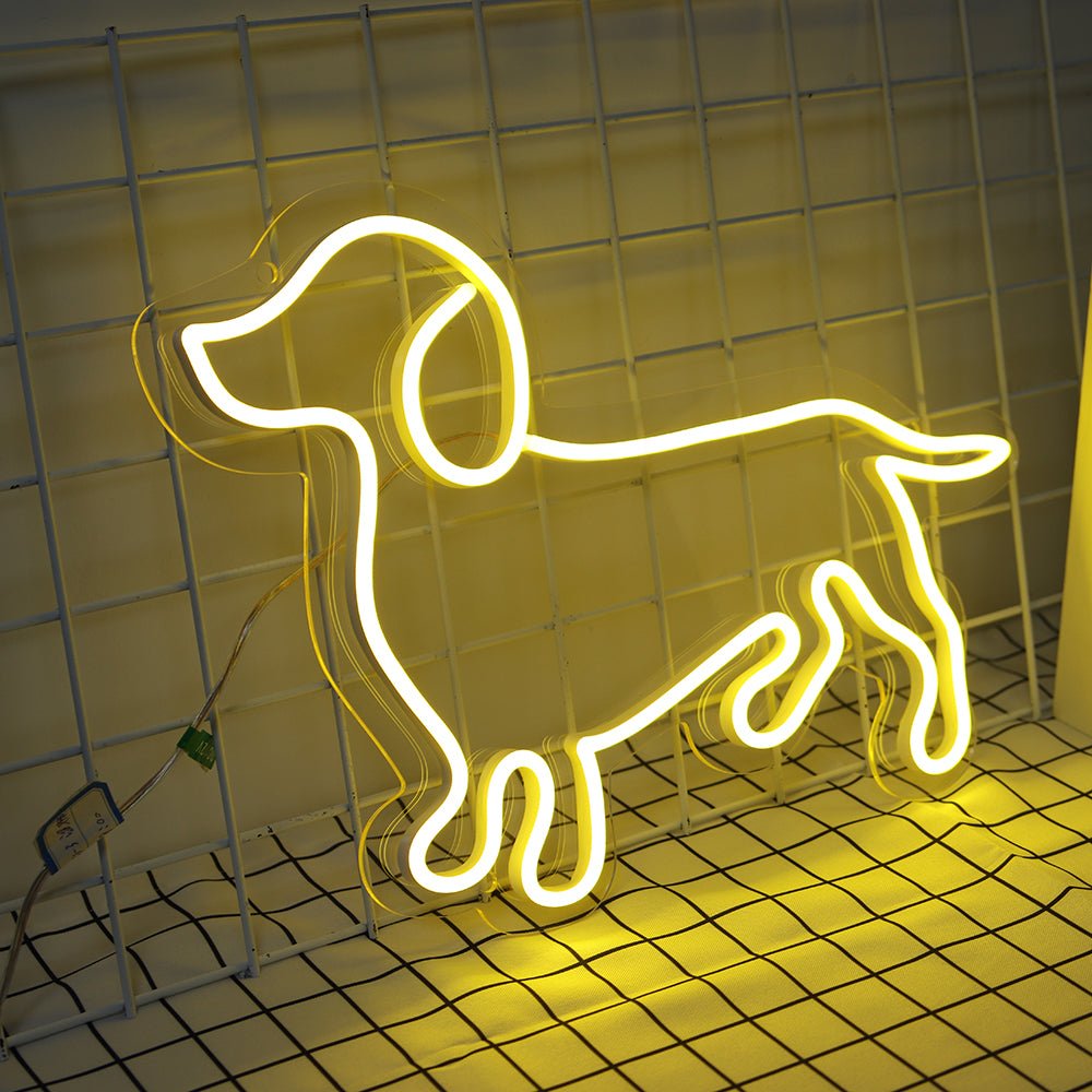 Neon Schriftzug Sign - "Dackel" LED Neon Sign Schriftzug - SoNeon