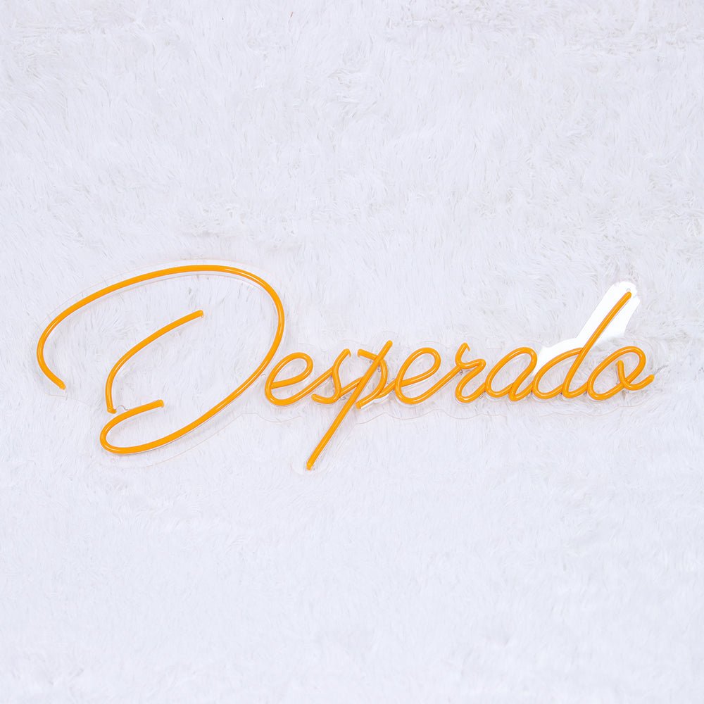 Neon Schriftzug Sign - "Desperado" LED Neon Sign Schriftzug - SoNeon