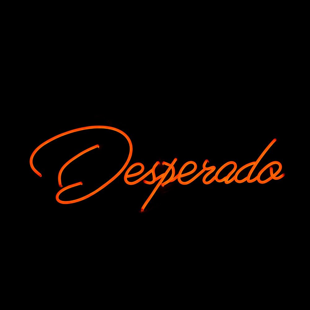 Neon Schriftzug Sign - "Desperado" LED Neon Sign Schriftzug - SoNeon