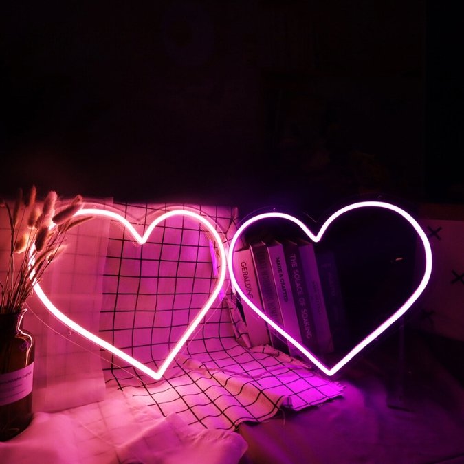 Neon Schriftzug Sign - "Herz" LED Neon Sign Schriftzug - SoNeon