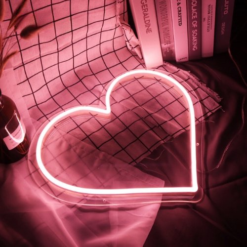 Neon Schriftzug Sign - "Herz" LED Neon Sign Schriftzug - Prices from 100.00 to 199.00 - SoNeon