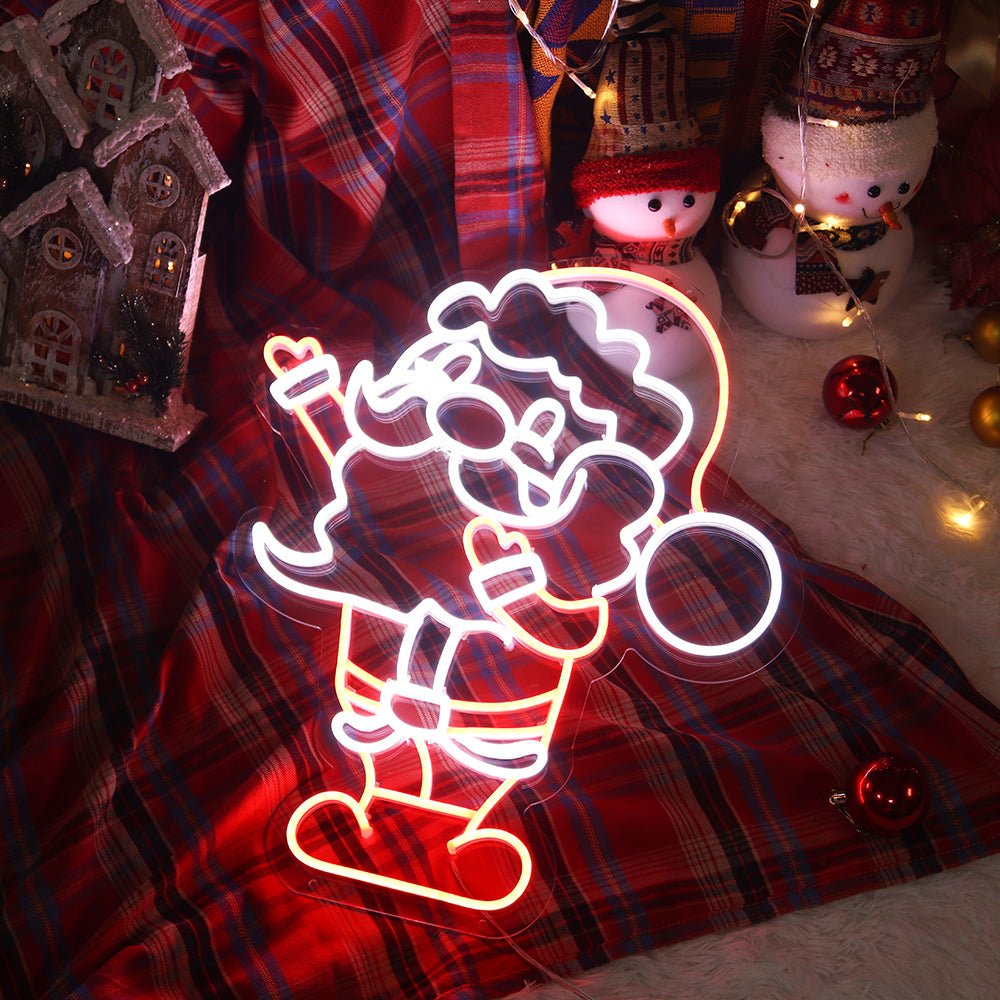 Neon Schriftzug Sign - "Weihnachtsman" LED Neon Sign Schriftzug - SoNeon